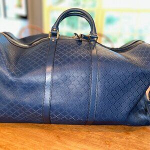 Gucci Diamante Large Carry On Duffle Bag, Blue